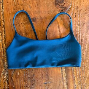 Lululemon Wunder Train Racerback Sports Bra Size 8 Blue